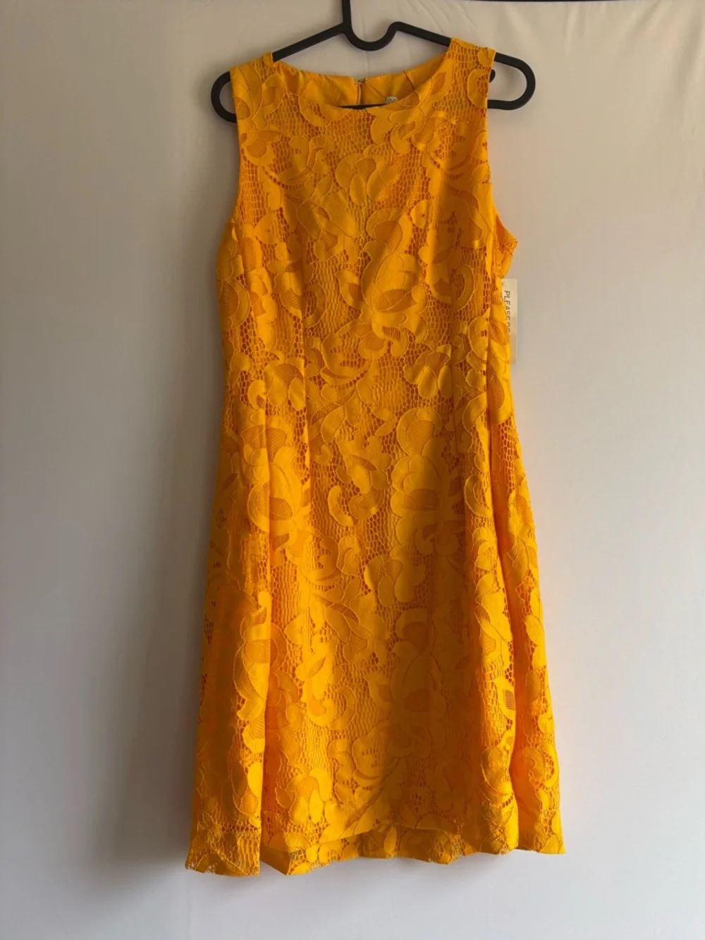 Yellow Lace A-Line Dress - Women Eva Mendez - Picture 2 of 5